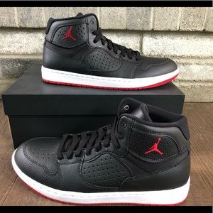 Nike Air Jordan Access Basketball Shoes 'Black/Gym Red-White 10.5.